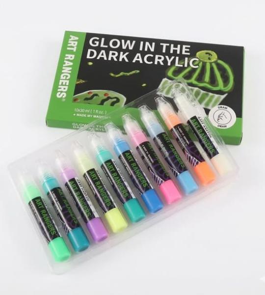 Art Rangers Glow in the Dark Acrylic Set 10x30 ml