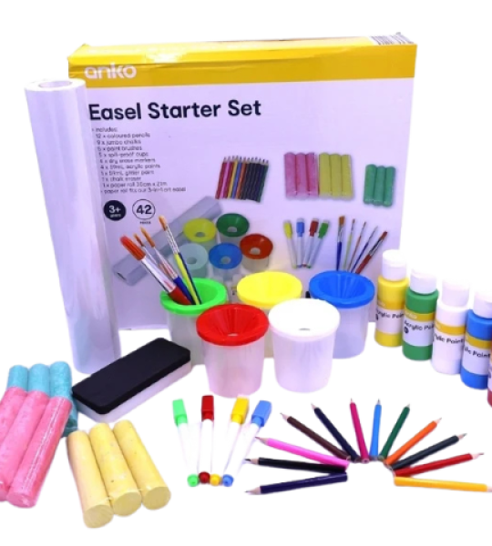 Anko Easel Starter Art Set 42 Pieces