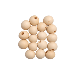 Natural Wooden Beads - 2.2 cm