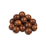 Wooden Beads - Dark Brown 2 cm