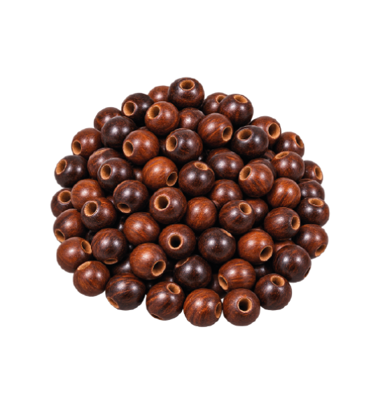 خرز خشبي  0.8 سم