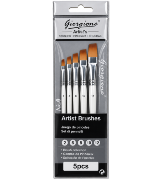 Giorgione Flat Artist Brushes