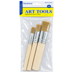 Three-Piece Round Artist Paint Brush Set