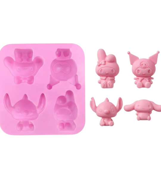 4-Character Silicone Mold