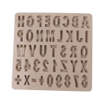 Alphabet and Number Silicone Mold