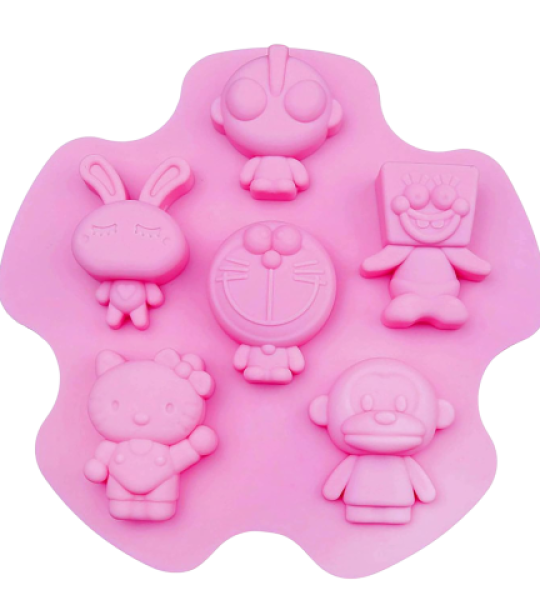 Cartoon Character Silicone Soap Mold