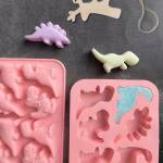 Eight Small Dinosaur Silicone Mold