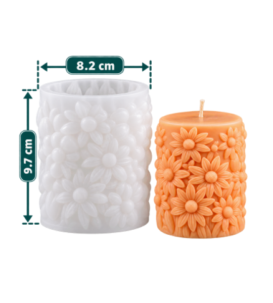 Floral Cylinder Mold
