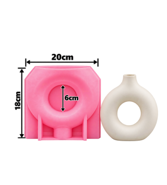Nordic Donut Vase Mold