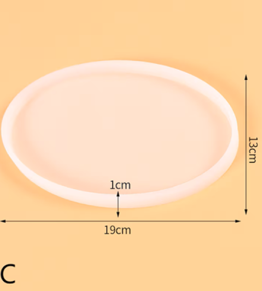 Oval Coaster Resin Mold