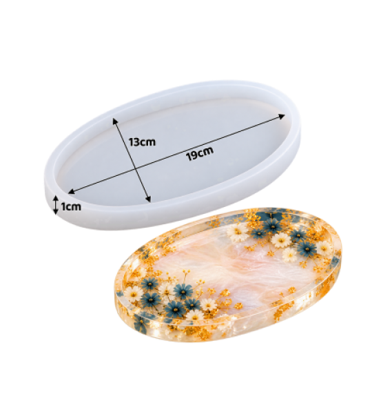 Oval Resin Tray Silicone Mold