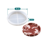 Segmented Round Tray Silicone Mold