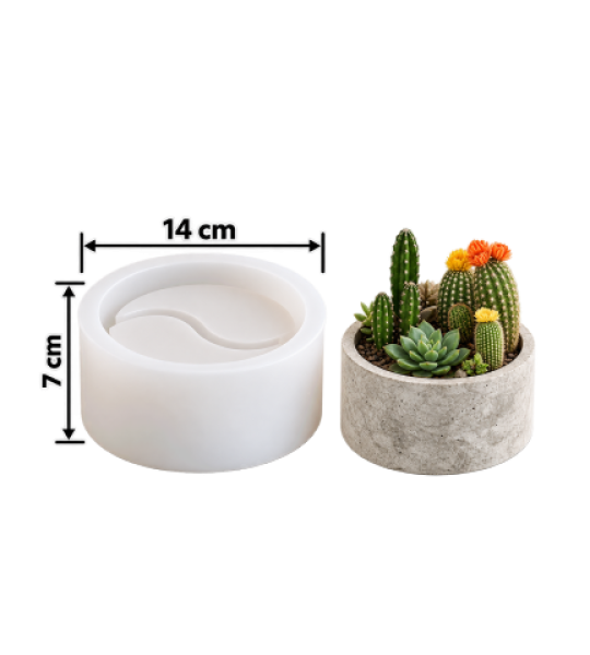 Yin Yang Planter Mold