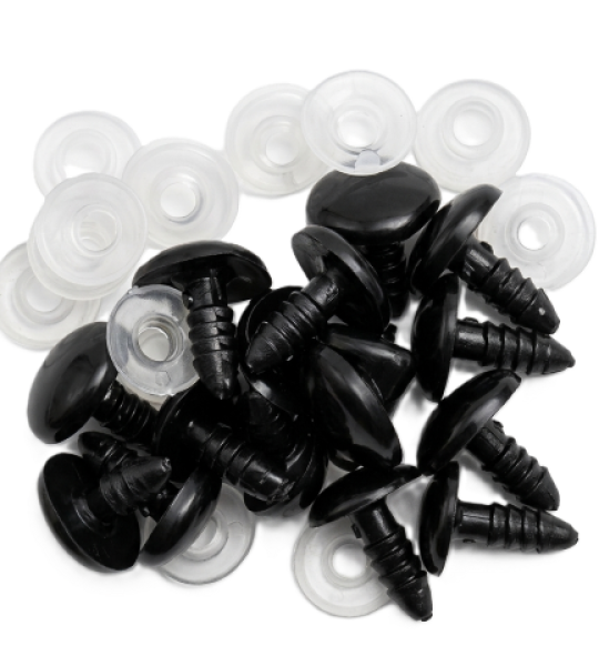 Black Plastic Safety Eyes
