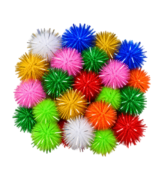 Glitter Craft Pom Poms