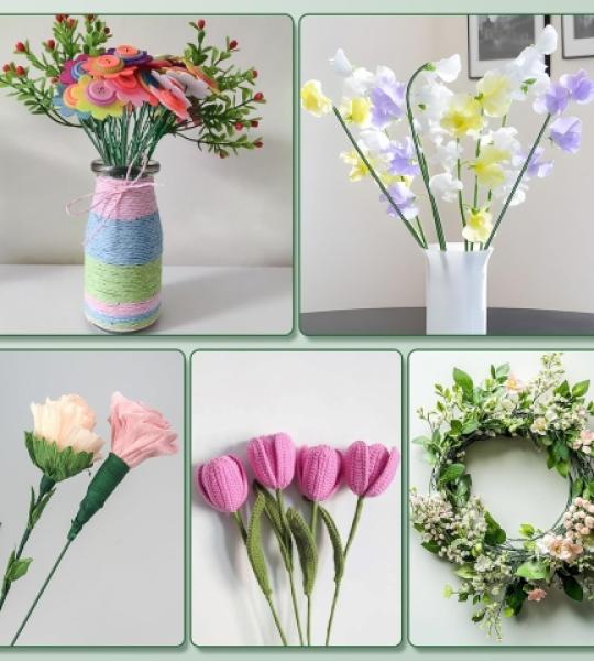 Green Floral Stem Wire