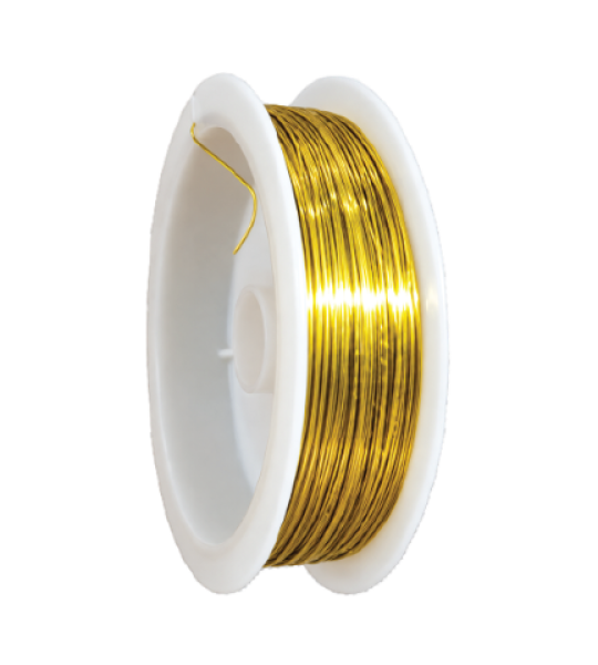 Metallic Craft Wire Spool Gold