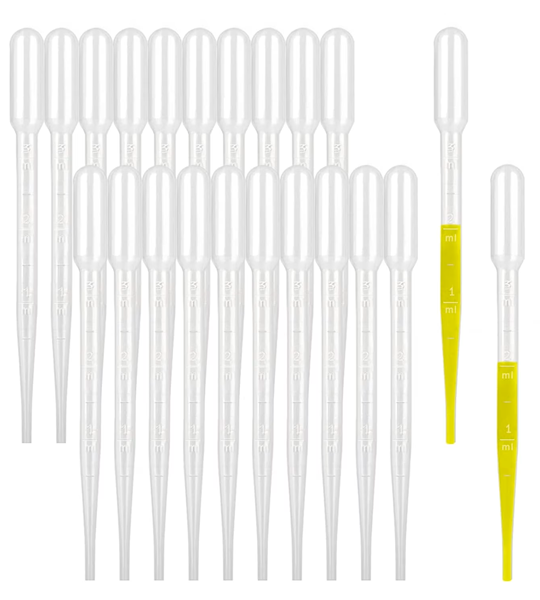 Plastic Pipette Set 20pcs with ml Scale