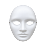 White Cardboard Art Mask