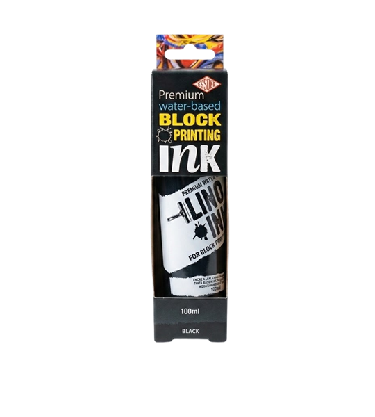 Essdee Premium Water-Based Block Printing Ink Black 100ml