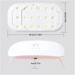24W Rechargeable UV LED Nail Lamp Mini Nail Dryer
