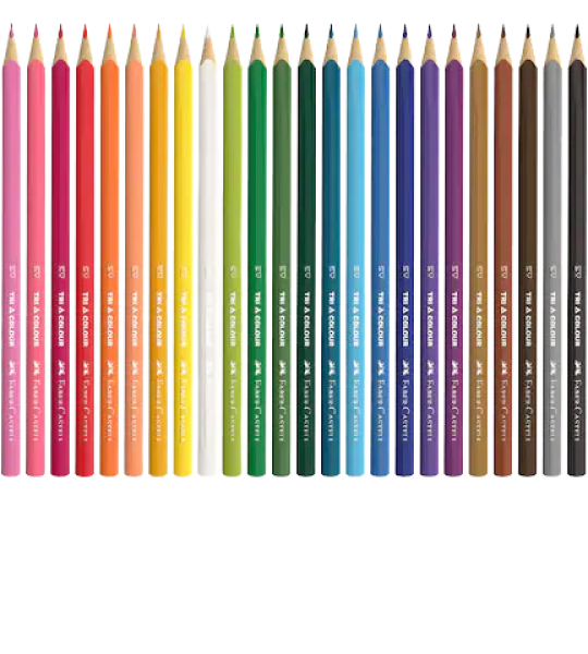 Faber-Castell 24 Triangular Colour Pencils