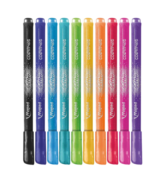 Maped Color'Peps Glitter Felt-Tip Pens 10 Color