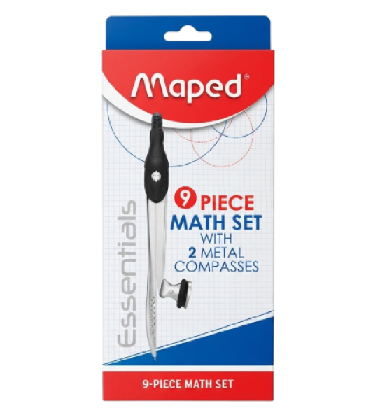 Maped Essentials 9-Piece Math Set