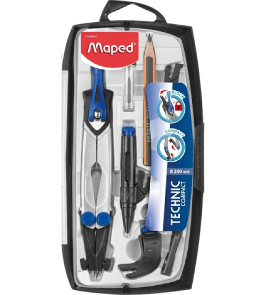 Maped Technic Compact Compass Set 7-Piece