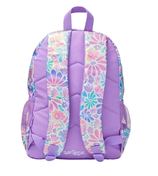 Smiggle Purple Bloom Classic Backpack