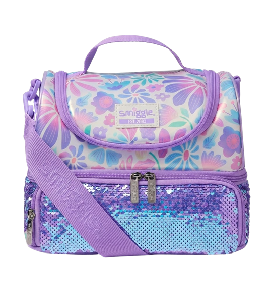 Smiggle Metallic Bloom Lunch Bag