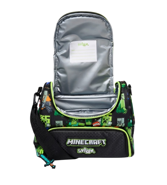 Smiggle Minecraft Double Pocket Lunchbox with Strap