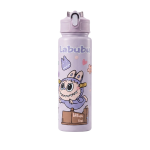 Labubu Water Bottle with Silicone Straw
