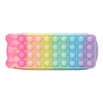 Rainbow Pop It Silicone Pencil Case