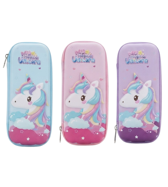 3D Unicorn EVA Pencil Case