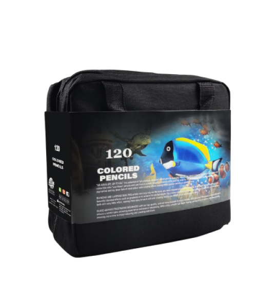 120-Piece Premium Soft Core Coloured Pencils Set