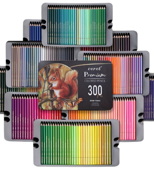 Corot Premium 300 Coloured Pencils Set