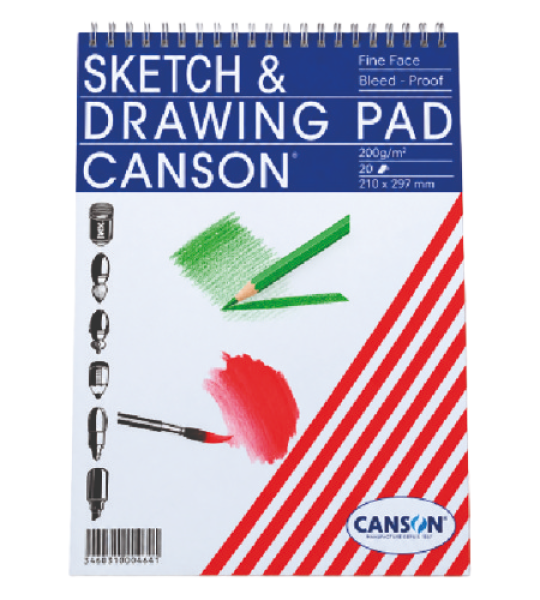 Canson Sketch & Drawing Pad A4