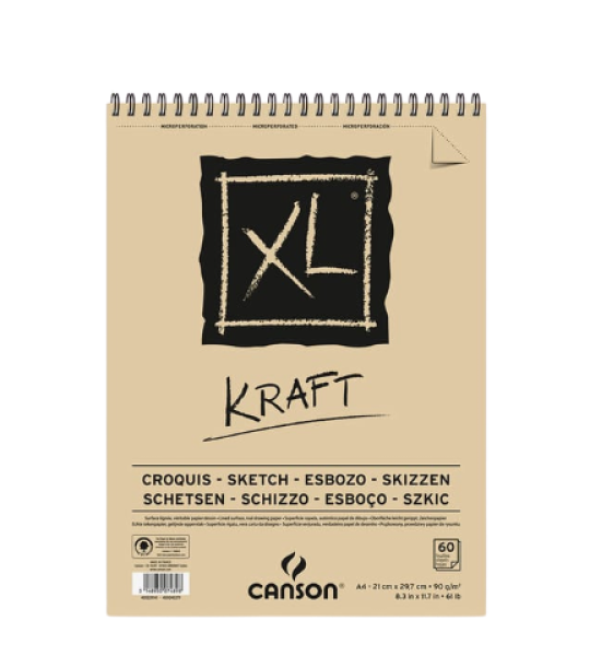 Canson XL Kraft Drawing Pad A4