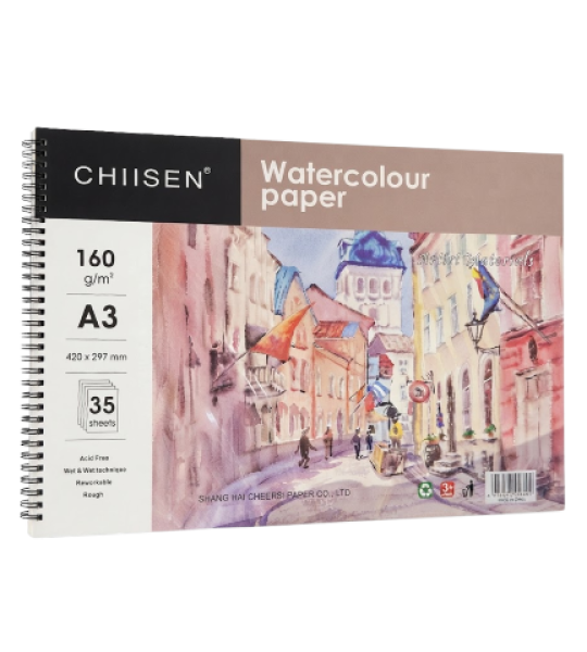 Chiisen Watercolor Sketch Pad A3