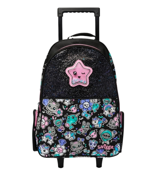 Smiggle Trailblazer Star Shaker Trolley Backpack