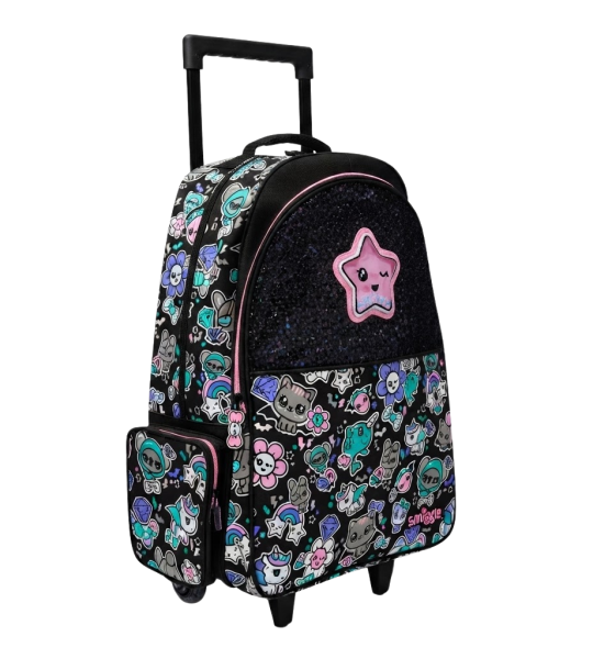 Smiggle Trailblazer Star Shaker Trolley Backpack