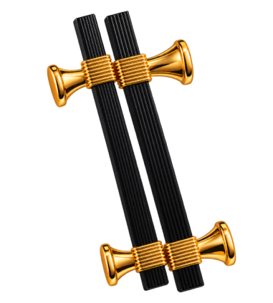 Black & Gold Decorative Clamps