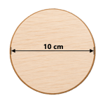 White Round Wooden Clock Base