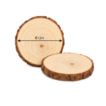 Natural Wood Slice Coasters 6 cm